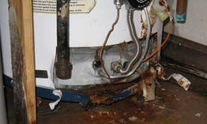 ruptured water heater