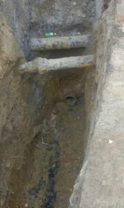 existing sewer tap
