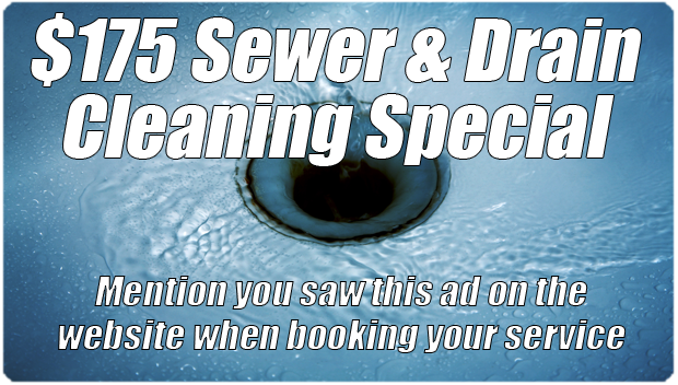 Sewer and drain cleaning special